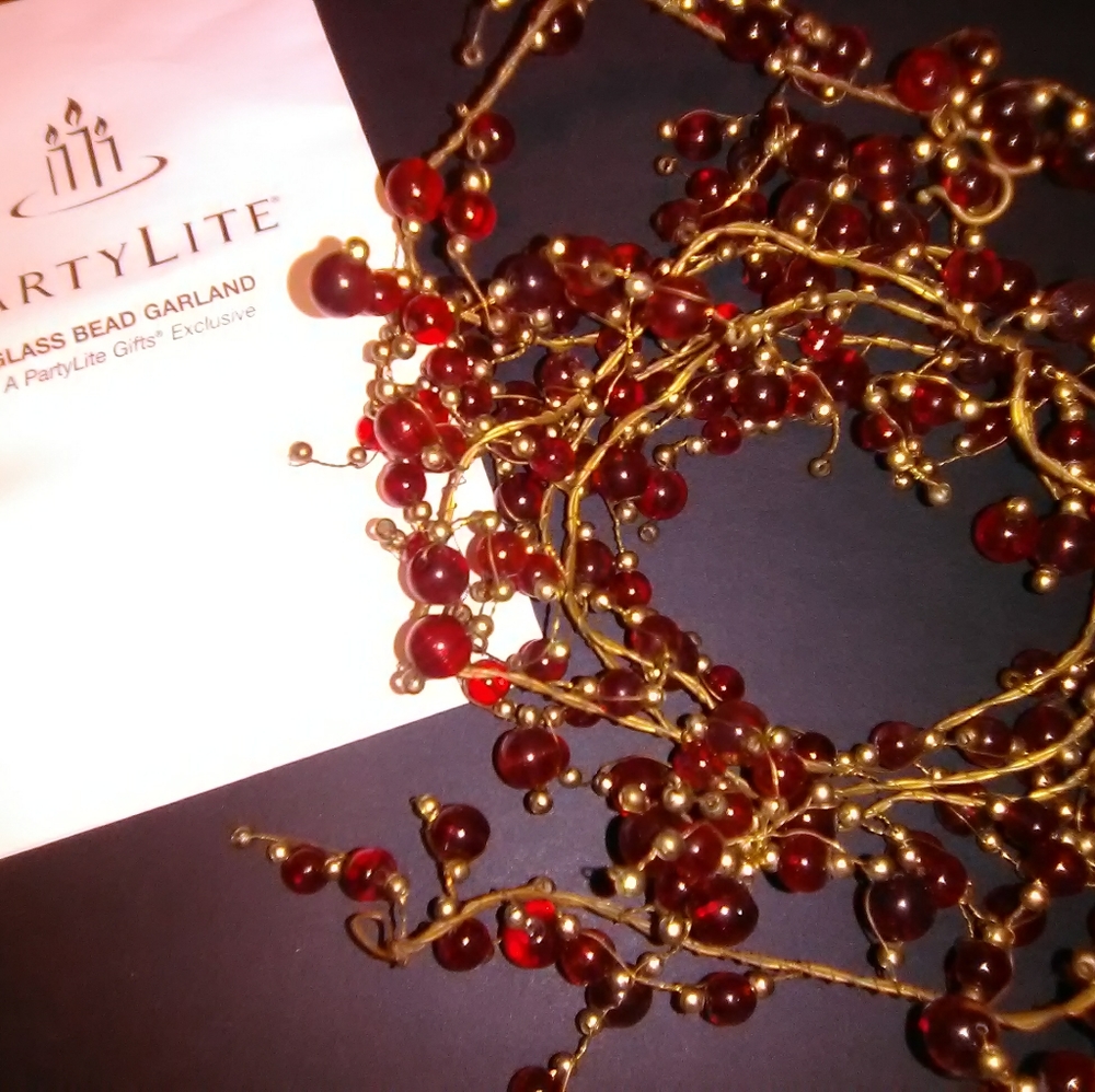 COPY - Red Glass Beaded Garland